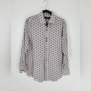 Coogi Luxe Floral Print Button Down Shirt Size L